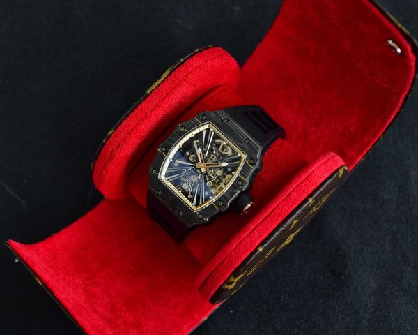 rm12-01 real tourbillon watch fantasic superb men wrist watches flb4 high-end quality mechanical uhr ntpt all carbon fiber case montre richa, Slivery;brown
rm12-01 real tourbillon watch fantasic superb men wrist watches flb4 high-end quality mechanical uhr ntpt all carbon fiber case montre richa, Slivery;brown