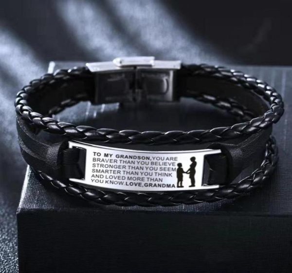 swedish lucky bracelet father son daughter granddaughter leather bracelet stainless steel love grandma christmas24285179094106, Black
swedish lucky bracelet father son daughter granddaughter leather bracelet stainless steel love grandma christmas24285179094106, Black