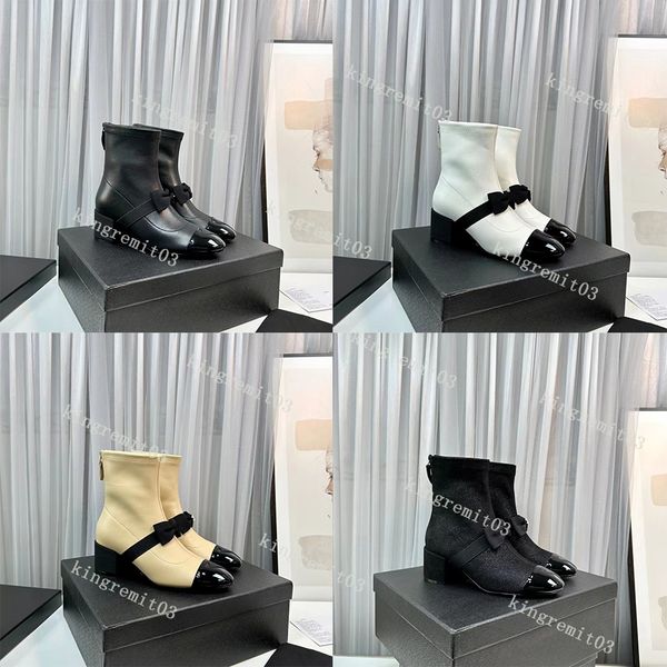 designer women ankle boots lambskin stretch boot bow decorative chunky high heels bright leather short boots ladie outdoor boot with box, Black
designer women ankle boots lambskin stretch boot bow decorative chunky high heels bright leather short boots ladie outdoor boot with box, Black
