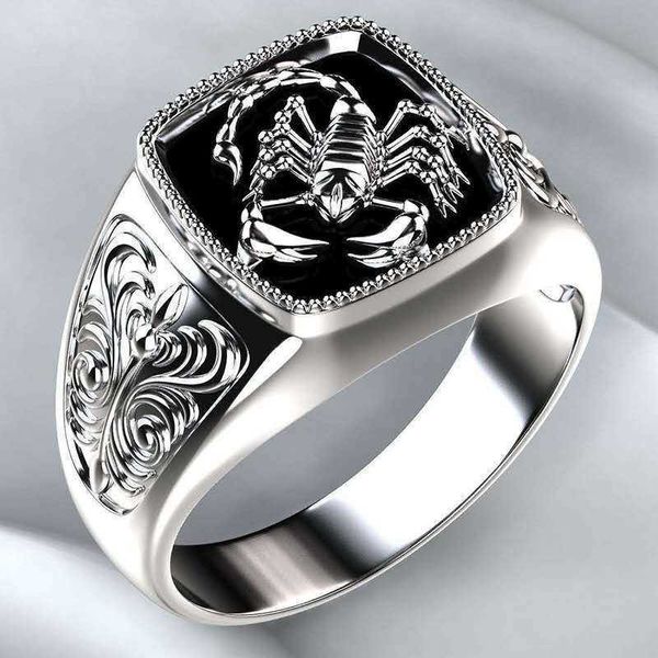 gothic punk scorpion male retro plated silver rings metal carving for men jewelry
gothic punk scorpion male retro plated silver rings metal carving for men jewelry