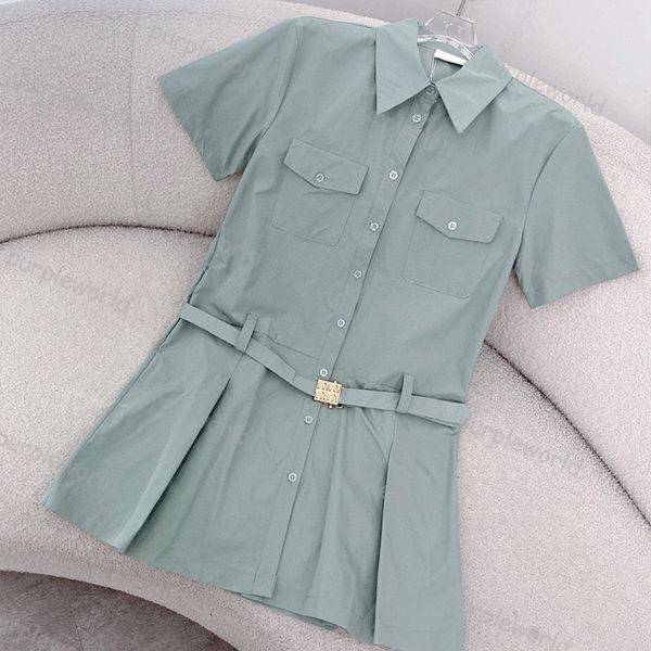 luxury brand dress for women designer clothing summer short shirtdress fashion pocket patchwork skirt girls short sleeve, Black;gray
luxury brand dress for women designer clothing summer short shirtdress fashion pocket patchwork skirt girls short sleeve, Black;gray