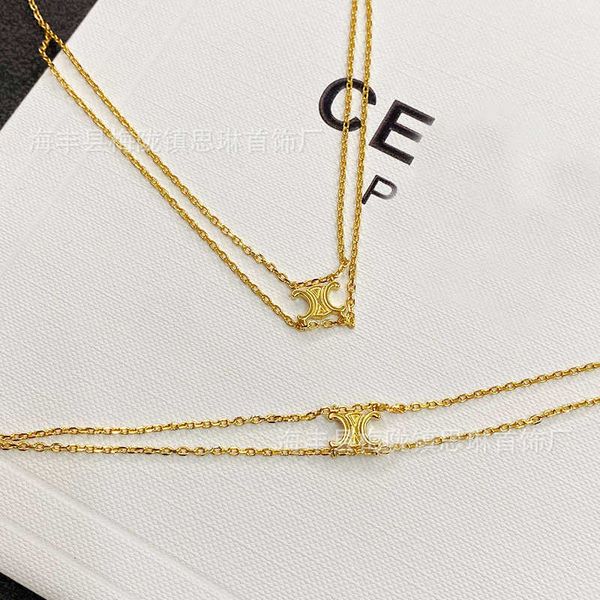 saijia celi arc de triomphe double layer necklace women's summer gold light luxury small group bracelet high sense collar chain, Golden;silver
saijia celi arc de triomphe double layer necklace women's summer gold light luxury small group bracelet high sense collar chain, Golden;silver