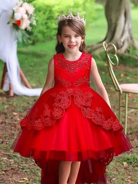 girl's dresses girls puffy princess sleeveless beaded flowers embroidery tulle lace tutu dress for evening birthday party kids clothes, Red;yellow
girl's dresses girls puffy princess sleeveless beaded flowers embroidery tulle lace tutu dress for evening birthday party kids clothes, Red;yellow