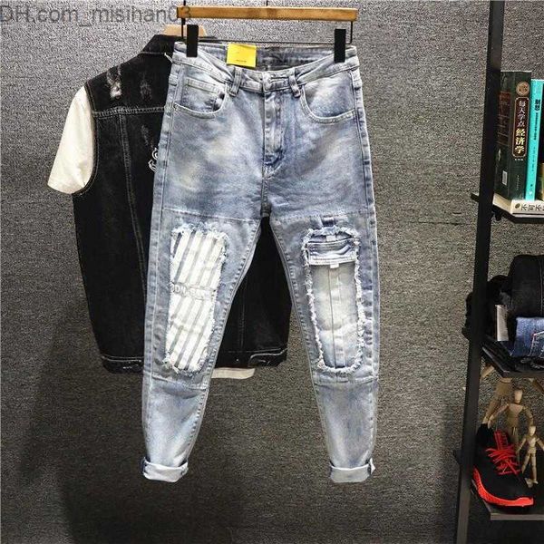 men's pants men's black graphic men's jeans with holes torn prints torn pits y2k harajuku summer stretch xs trousers z230801
men's pants men's black graphic men's jeans with holes torn prints torn pits y2k harajuku summer stretch xs trousers z230801