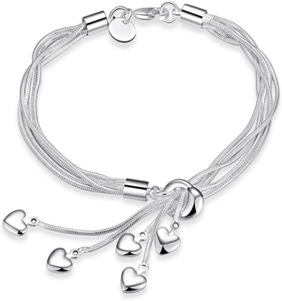bracelets for women 925 sterling silver fiveline chain with fiveheart bracelet bangle birthday gift for her17812789684298, Golden;silver
bracelets for women 925 sterling silver fiveline chain with fiveheart bracelet bangle birthday gift for her17812789684298, Golden;silver