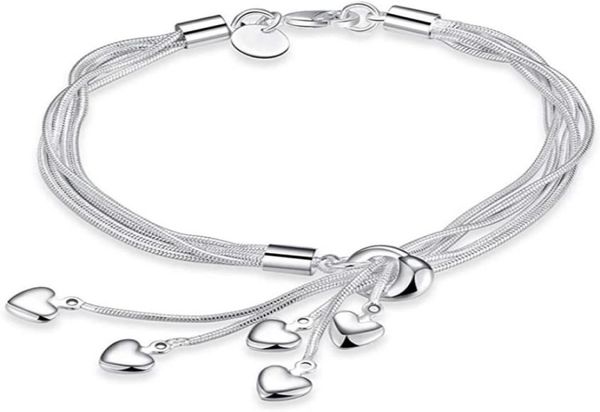 bracelets for women 925 sterling silver fiveline chain with fiveheart bracelet bangle birthday gift for her17812788796687, Golden;silver
bracelets for women 925 sterling silver fiveline chain with fiveheart bracelet bangle birthday gift for her17812788796687, Golden;silver
