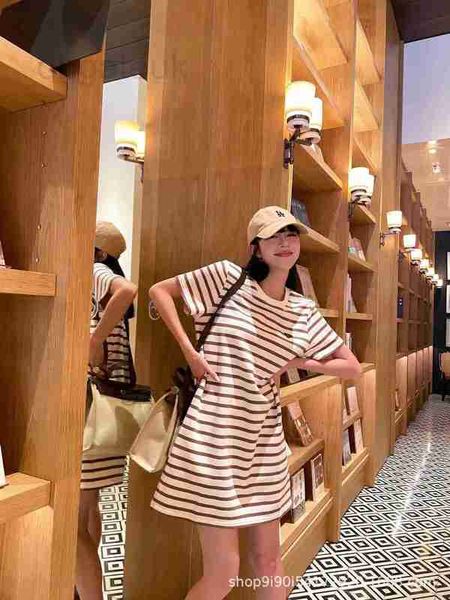 basic & casual dresses designer summer new striped cotton round neck short sleeve metal inverted triangle small emblem dress wokn, Black;gray
basic & casual dresses designer summer new striped cotton round neck short sleeve metal inverted triangle small emblem dress wokn, Black;gray