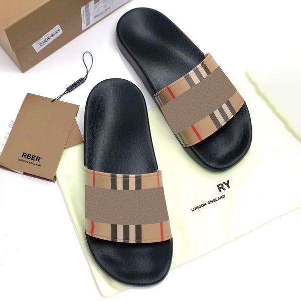 shoes designer summer woman man luxury slipper classic vintage check printed sandal italian style flat slides 35-45 size with dust bag ing, Black
shoes designer summer woman man luxury slipper classic vintage check printed sandal italian style flat slides 35-45 size with dust bag ing, Black