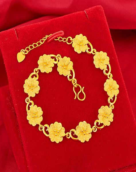 10mm wide flower shaped bracelet wrist chain women jewelry 18k yellow gold filled fashion charm gift9332015, Black
10mm wide flower shaped bracelet wrist chain women jewelry 18k yellow gold filled fashion charm gift9332015, Black