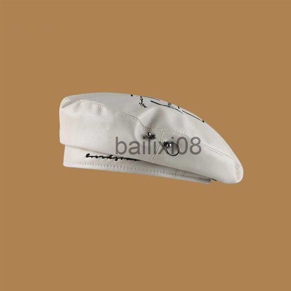 stingy brim hats 2021 new autumn leather beret fashion embroidery leatter french style vintage painter cap female ladies solid color rivet b, Blue;gray
stingy brim hats 2021 new autumn leather beret fashion embroidery leatter french style vintage painter cap female ladies solid color rivet b, Blue;gray