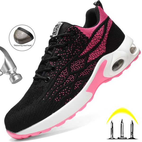 safety shoes air cushion safety shoes women men work shoes boots lightweight breathable work sneakers anti-smash indestructible safety boots, Black;brown
safety shoes air cushion safety shoes women men work shoes boots lightweight breathable work sneakers anti-smash indestructible safety boots, Black;brown