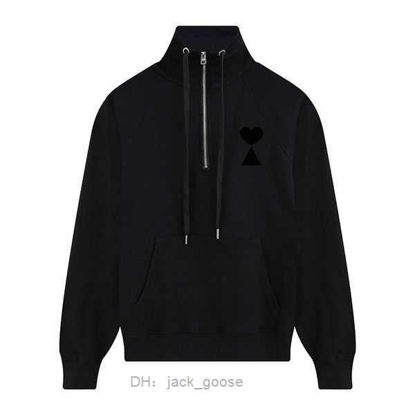 amiparis designer hoodie women's fashion luxury brand loose a-line small red heart couple casual standing neck half zip size s-xl 5 8as, Black
amiparis designer hoodie women's fashion luxury brand loose a-line small red heart couple casual standing neck half zip size s-xl 5 8as, Black