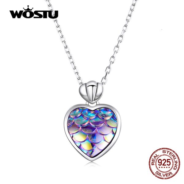 pendant necklaces wostu adjustable 925 sterling silver purple sea fish scale heart love long chain necklace for women jewelry cqn468 230801
pendant necklaces wostu adjustable 925 sterling silver purple sea fish scale heart love long chain necklace for women jewelry cqn468 230801