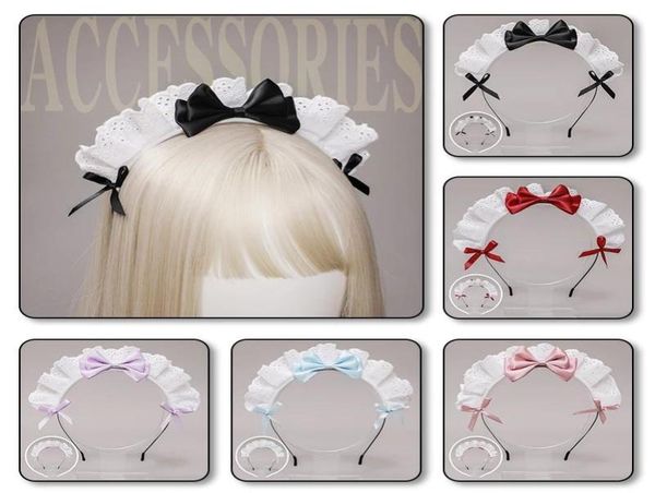 japanese style ruffled lace bowknot hair hoop girls sweet cute lolita cosplay headband maid costume clothing hair accessories1817885, Silver
japanese style ruffled lace bowknot hair hoop girls sweet cute lolita cosplay headband maid costume clothing hair accessories1817885, Silver