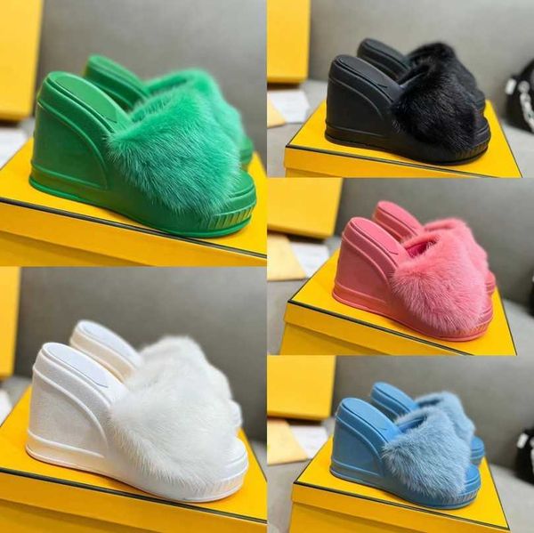 italy fashion f mink fur slippers platform wedge sandals 8.5cm high heel mules furry pumps designer shoes thick bottom slides party wedding, Black
italy fashion f mink fur slippers platform wedge sandals 8.5cm high heel mules furry pumps designer shoes thick bottom slides party wedding, Black
