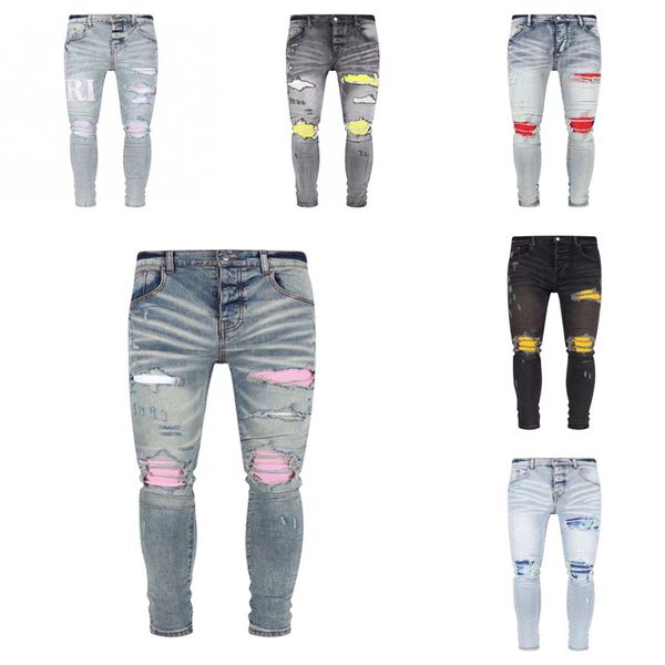 am jeans men's distressed ripped skinny jeans mens jeans slim motorcycle moto biker causal mens denim pants hip hop men jeans 818, Blue
am jeans men's distressed ripped skinny jeans mens jeans slim motorcycle moto biker causal mens denim pants hip hop men jeans 818, Blue