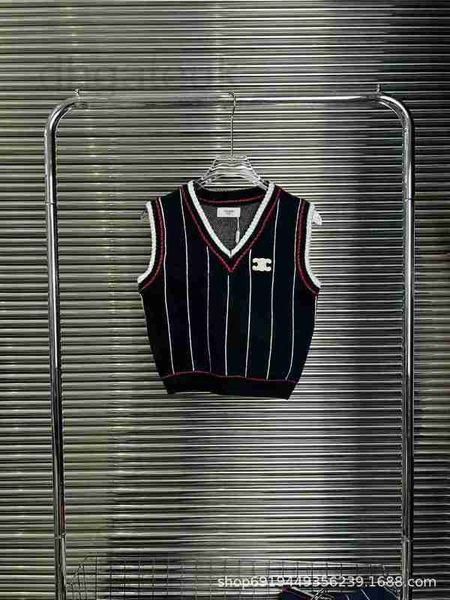 women's tanks & camis designer early autumn new niche design with vertical stripes contrasting v-neck knitted vest, slim fit short styl, White
women's tanks & camis designer early autumn new niche design with vertical stripes contrasting v-neck knitted vest, slim fit short styl, White