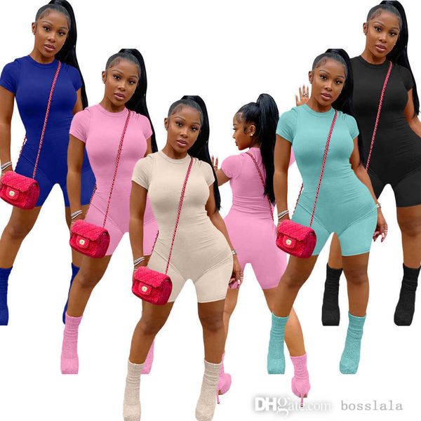 women casual overall jumpsuit pit striped fabric solid color short leggings short sleeved fitness pants sportswear outfits, Black;white
women casual overall jumpsuit pit striped fabric solid color short leggings short sleeved fitness pants sportswear outfits, Black;white