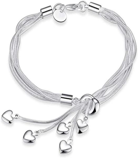 bracelets for women 925 sterling silver fiveline chain with fiveheart bracelet bangle birthday gift for her17812788127784, Golden;silver
bracelets for women 925 sterling silver fiveline chain with fiveheart bracelet bangle birthday gift for her17812788127784, Golden;silver