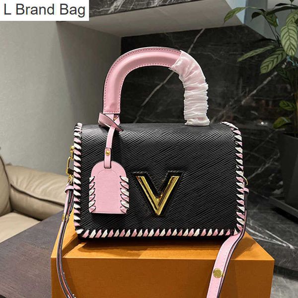 l bag woven twist crossbody bags women crochet handbag flap shoulder purse water ripple genuine leather letter hardware detachable belt stra, Black
l bag woven twist crossbody bags women crochet handbag flap shoulder purse water ripple genuine leather letter hardware detachable belt stra, Black