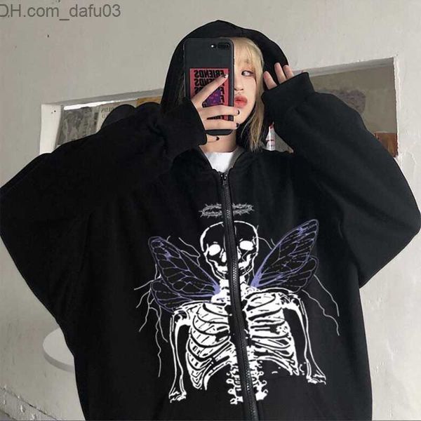 men's hoodies sweatshirts skeleton print men's hoodie harajuku women's long sleeve full zip y2k jacket vintage hoodie oversiz, Black
men's hoodies sweatshirts skeleton print men's hoodie harajuku women's long sleeve full zip y2k jacket vintage hoodie oversiz, Black