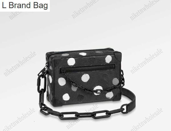 l bag m81936 dots yk mini soft trunk bag x yayoi kusama men's crossbody 3d painted dots leather designer shoulder bags with chain purse, Black
l bag m81936 dots yk mini soft trunk bag x yayoi kusama men's crossbody 3d painted dots leather designer shoulder bags with chain purse, Black