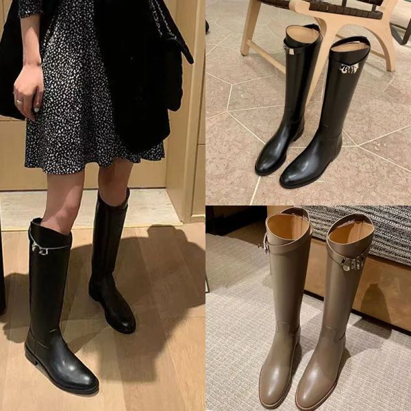2023 designer women luxury round toes boots fashion black leather mid-leg flat kelly rider casual boots lady autumn winter h home high marte
2023 designer women luxury round toes boots fashion black leather mid-leg flat kelly rider casual boots lady autumn winter h home high marte