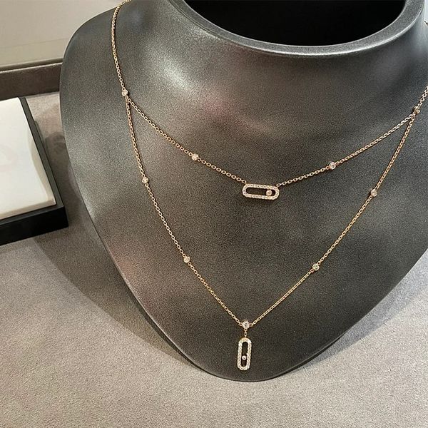 pendant necklaces classic s925 sterling silver womens mobile phone double necklace european and american style original luxury brand 230801
pendant necklaces classic s925 sterling silver womens mobile phone double necklace european and american style original luxury brand 230801