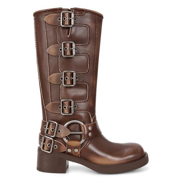 miu woman retro martin boots woman belt buckles thick-soled buckles black brown punk roman boot locomotive motorcycle leather knee-high boot
miu woman retro martin boots woman belt buckles thick-soled buckles black brown punk roman boot locomotive motorcycle leather knee-high boot