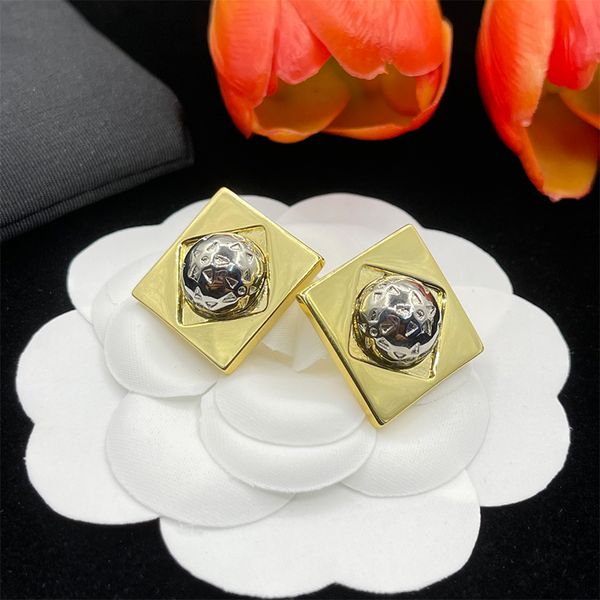 women simple earrings 18k gold plated square 925 silver spherical stainless steel earrings trendy classy party jewelry headdress
women simple earrings 18k gold plated square 925 silver spherical stainless steel earrings trendy classy party jewelry headdress