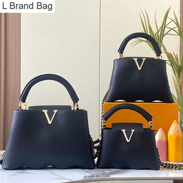 l bag capucines tote crossbody bag women plain handbags purse genuine leather wave shaped bottom classic flap shoulder bags three size akn2, Black
l bag capucines tote crossbody bag women plain handbags purse genuine leather wave shaped bottom classic flap shoulder bags three size akn2, Black