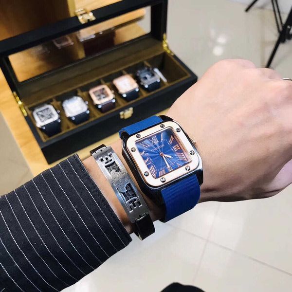 luxury classical santos watch for men movement quartz watches rae7 high qualiy prx montre luxe blue dial date uhr limited sales with box, Slivery;golden
luxury classical santos watch for men movement quartz watches rae7 high qualiy prx montre luxe blue dial date uhr limited sales with box, Slivery;golden