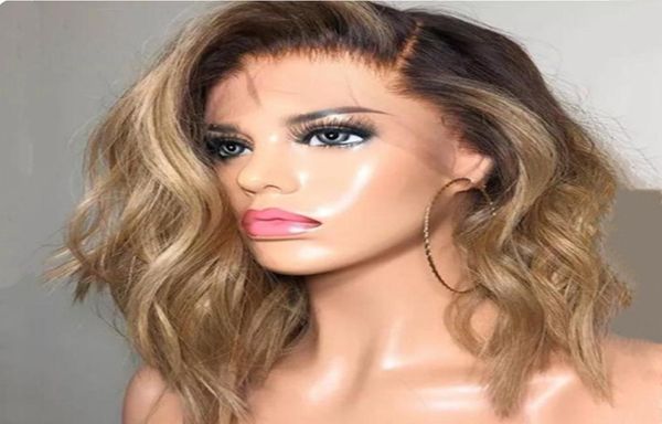 dark roots blonde ombre short curly wave synthetic lace front wig side parting heat resistant fiber hair full wigs f1504667, Black
dark roots blonde ombre short curly wave synthetic lace front wig side parting heat resistant fiber hair full wigs f1504667, Black