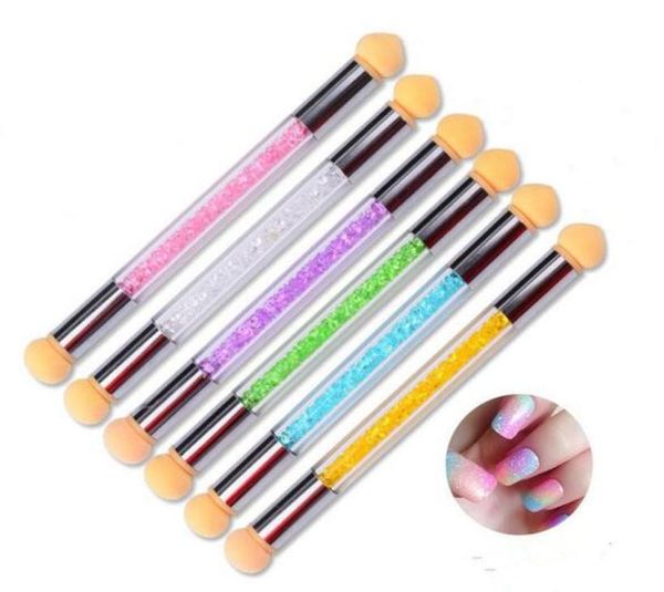 new salon beauty glitter powder sponge nail brush with cap gradient pearl rhinestone handle manicure nail art tool kd2698652, Silver
new salon beauty glitter powder sponge nail brush with cap gradient pearl rhinestone handle manicure nail art tool kd2698652, Silver