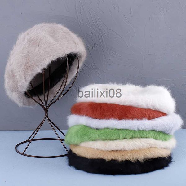 stingy brim hats 2022 new fluffy soft women rabbit 's hair berets french artist style warm winter beanie hat beret solid color elegant, Blue;gray
stingy brim hats 2022 new fluffy soft women rabbit 's hair berets french artist style warm winter beanie hat beret solid color elegant, Blue;gray