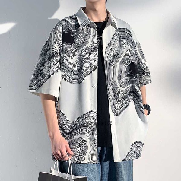 2023 trendy brand pi shuai hanging shirt men's short sleeve ice silk summer casual coat polo neck beach half sleeve shirt, White;black
2023 trendy brand pi shuai hanging shirt men's short sleeve ice silk summer casual coat polo neck beach half sleeve shirt, White;black