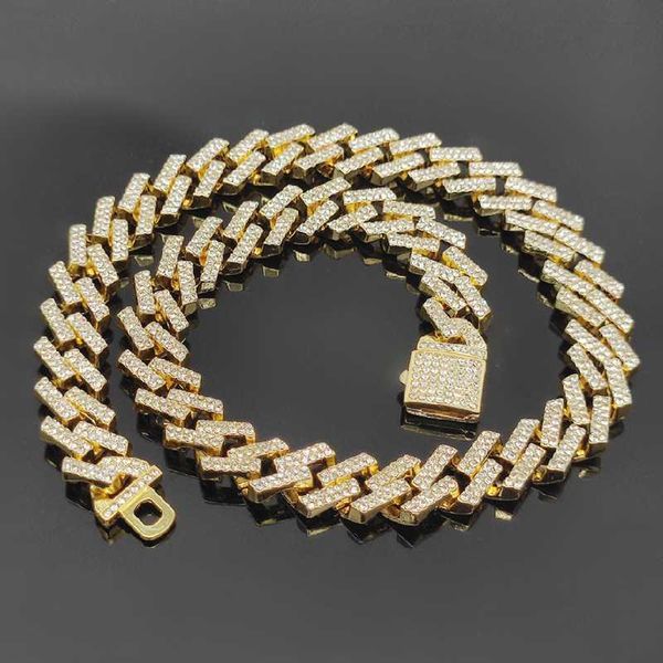 strands hop men 15mm prong cuban link chain necklace bling iced out 2 row rhinestone paved miami rhombus jewelry 230613, Black
strands hop men 15mm prong cuban link chain necklace bling iced out 2 row rhinestone paved miami rhombus jewelry 230613, Black