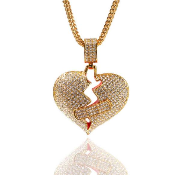 pendant necklaces for women hip hop new full diamond band aid broken heart alloy ok tension love 2204207474323, Silver
pendant necklaces for women hip hop new full diamond band aid broken heart alloy ok tension love 2204207474323, Silver