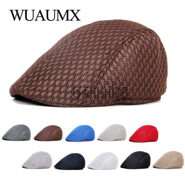 stingy brim hats wuaumx breathable mesh beret hat men women solid visor net duckbill hat blk red flat cap summer herringbone cap for boys gi, Blue;gray
stingy brim hats wuaumx breathable mesh beret hat men women solid visor net duckbill hat blk red flat cap summer herringbone cap for boys gi, Blue;gray