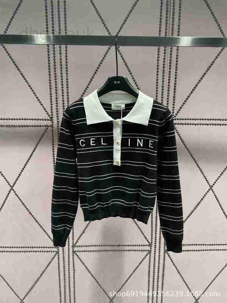 women's knits & tees designer early autumn new college style polo collar letter embroidered stripe pullover stylish versatile 1944, White
women's knits & tees designer early autumn new college style polo collar letter embroidered stripe pullover stylish versatile 1944, White