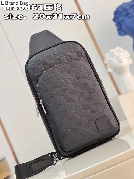 l bag men's new cowhide plaid n45303 m80363 avenue shoulder bag chest bag x7m6, Black
l bag men's new cowhide plaid n45303 m80363 avenue shoulder bag chest bag x7m6, Black