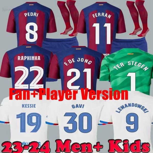 23 24 lewandowski gavi barcelonas soccer jerseys pedri rosalia 4th ansu fati de futbol camisetas raphinha football shirt men women barca kit, White;black
23 24 lewandowski gavi barcelonas soccer jerseys pedri rosalia 4th ansu fati de futbol camisetas raphinha football shirt men women barca kit, White;black