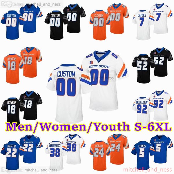 custom xs-6xl ncaa boise state football jersey 22 doug martin 18 billy bowens 10 taylen green 7 ezekiel noa 5 stefan cobbs 4 brett rypien 27, Black
custom xs-6xl ncaa boise state football jersey 22 doug martin 18 billy bowens 10 taylen green 7 ezekiel noa 5 stefan cobbs 4 brett rypien 27, Black