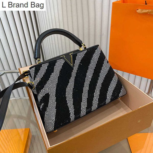 l bag diamante totes bags lady crossbody bags women handbag stripes rhinestone purse shimmer genuine leather plain metal letter thread hardw, Black
l bag diamante totes bags lady crossbody bags women handbag stripes rhinestone purse shimmer genuine leather plain metal letter thread hardw, Black
