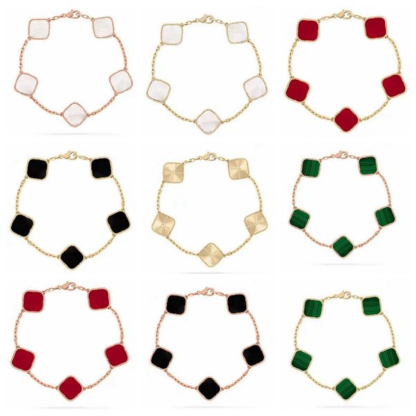 luxury women jewelry 4 leaf clover charm bracelet 18k gold stainless steel bracelets for gift, Golden;silver
luxury women jewelry 4 leaf clover charm bracelet 18k gold stainless steel bracelets for gift, Golden;silver