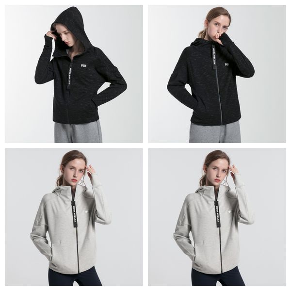 hooded zippered sports jacket slimming outdoor running fitness women's loose yoga suit long sleeved jacket, White;red
hooded zippered sports jacket slimming outdoor running fitness women's loose yoga suit long sleeved jacket, White;red