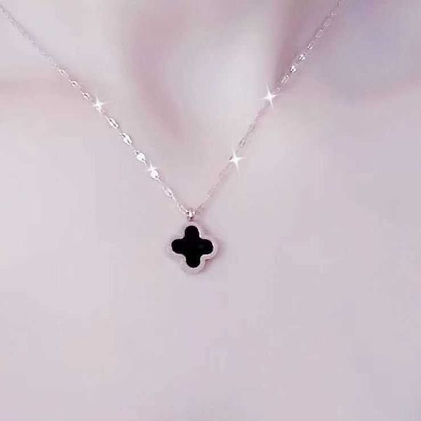 rose gold necklace female xia titanium steel light luxury small public feeling 2023 new colorfast clavicle chain four-leaf clover, Silver
rose gold necklace female xia titanium steel light luxury small public feeling 2023 new colorfast clavicle chain four-leaf clover, Silver