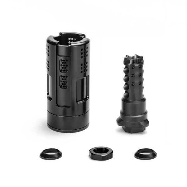 stainless steel trilug quick detach mount 3-lug base muzzle brake 1/2x28 compensator with nut washer
stainless steel trilug quick detach mount 3-lug base muzzle brake 1/2x28 compensator with nut washer