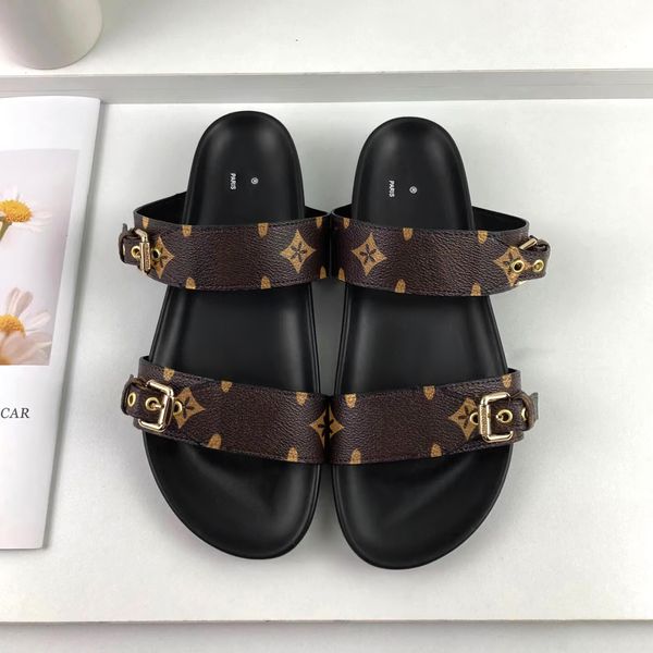 designer sandal bom dia slippers leather brown flower summer beach slide mirror quality fashion casual shoes travel wowan hasp slipper anti, Black
designer sandal bom dia slippers leather brown flower summer beach slide mirror quality fashion casual shoes travel wowan hasp slipper anti, Black