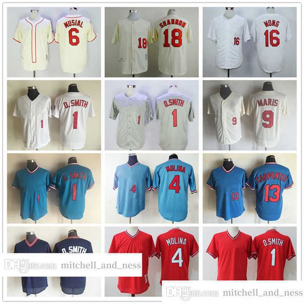 vintage movie baseball wears jersey 1 ozzie smith 4 yadier molina 6 stan musial 9 roger maris carpenter wong shannon 1944 1969 jerseys men w, Blue;black
vintage movie baseball wears jersey 1 ozzie smith 4 yadier molina 6 stan musial 9 roger maris carpenter wong shannon 1944 1969 jerseys men w, Blue;black